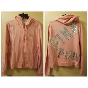 Pink Full Zip Hoodie